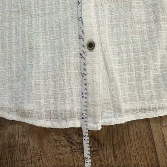 NEW! Knox Rose White Blouse, Button Down, Popover, Cottagecore, Textured, XL - Picture 11 of 11